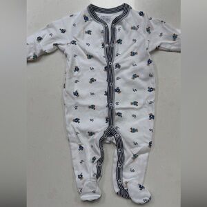 Ralph Lauren Kids Polo Bear Cotton Footed Coverall (3M)